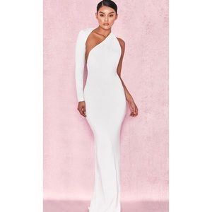 White wrap sleeve maxi dress (only worn once)